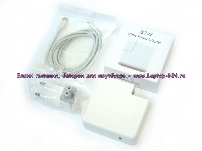 Купить блок питания для Apple MacBook A1707A1706, A1708, A1534 Type-C USB 87W